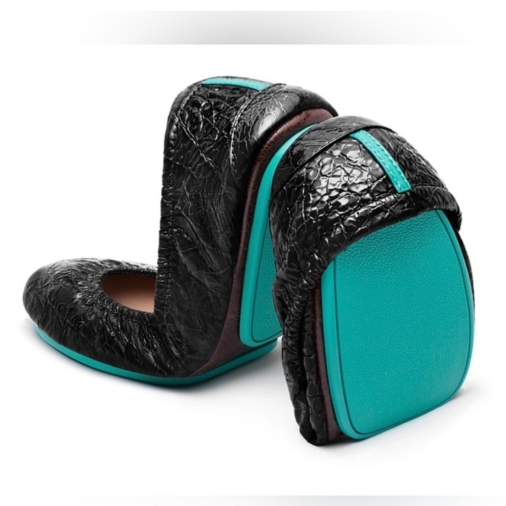 ***SOLD***Tieks black leather ballerina flats.